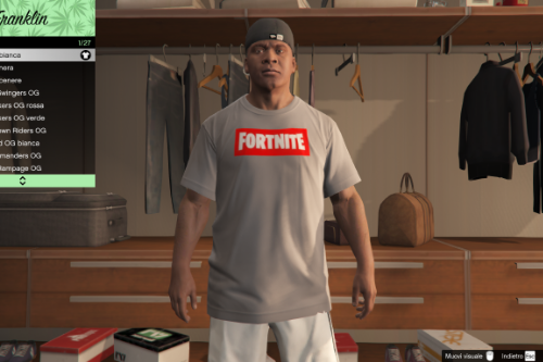 Fortnite T-Shirt (Supreme style) for Franklin